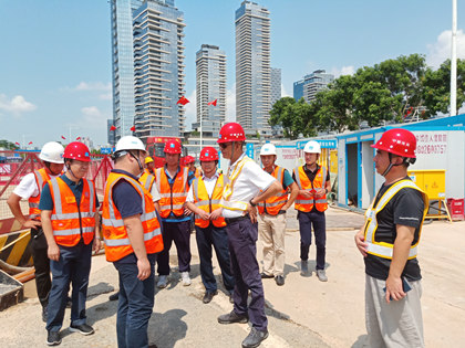 杨昌德检查指导深圳地铁13号线一工区1项目